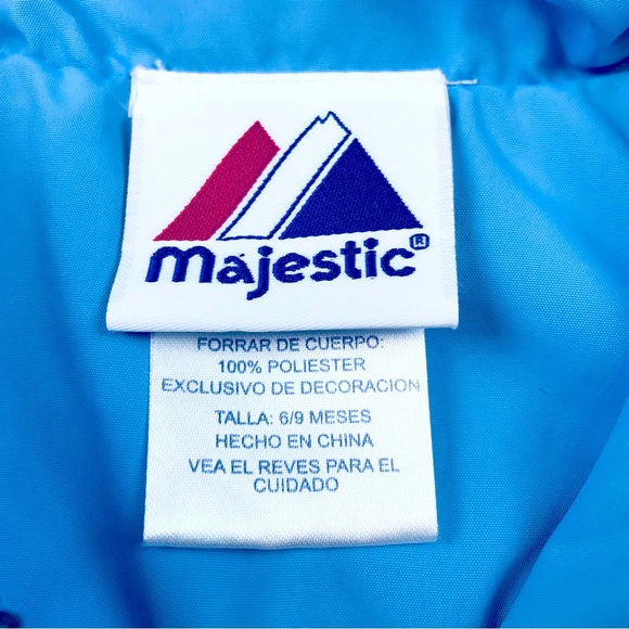 Majestic Tampa Bay Devil Rays Baby Windbreaker Zip Up Jacket Size 6/9 Months - Picture 2 of 5